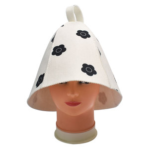 Sombrero de Sauna de fieltro de alta calidad para Rusia, sombreros de baño Bayna, sombreros de ducha Unisex para Spa - Product Image 6