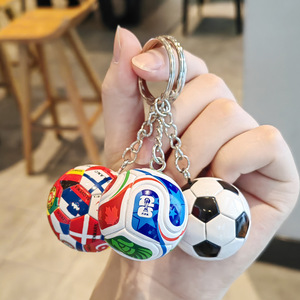 Llavero de Fútbol con Banderas Nacionales, Recuerdo Coleccionable de Eventos Deportivos, Regalo para Fanáticos, Copa Canadá-EE. UU. 2026 - Product Image 2