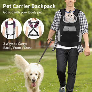 Mochila para perros y gatos al aire libre, cofre frontal para viajes, senderismo, ciclismo, bolsa de transporte, manos libres, mochila para perros pequeños - Product Image 4