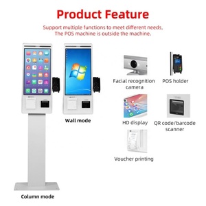 Restaurant & Supermarket Wall-Mount Self-Service Cash System Thermal <b>Printer</b> QR Code <b>Scanner</b> Touch Screen Ordering Kiosk - Product Image 6
