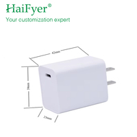 Adaptateur secteur USB-C 20W en gros avec sortie cc de haute qualité 9V et 5V en matériau PC pour application de lumière LED