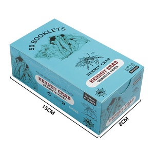 HermitCrab <b>Smoking</b> Rolling Paper Regular 78x44mm Slow Burn Organic Nature Custom Blue Rolling Paper - Product Image 3