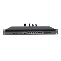 Intel Core 12e 13e génération I3 I5 I7 Carte SFP Vide 8 LAN Ordinateur Minipc Qsfp Opnsense Yokpc Sécurité 10G 2.5G Pare-feu Routeur