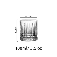 Ensemble de verres à liqueur à base lourde pour vodka tequila whisky liqueur spiritueux expresso