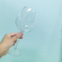 Verre à vin Tritan avec logo personnalisé, sans MOQ, 17,5 oz, incassable, réutilisable, gobelets à vin rouge résistants à la chaleur, pour bar