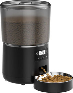 Raffy akıllı otomatik paslanmaz çelik yem kasesi 4L çift programlanabilir anti-sıkışma zamanlı kedi/köpek besleyici Modern dayanıklı şarj - Product Image 1