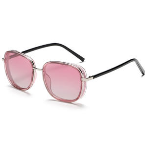 GM แว่นตากันแดดผู้หญิงกรอบ Tr90โลหะ UV400โพลาไรซ์เลนส์สีชมพูแฟชั่นสำหรับขับรถกันแดดคลาส2การป้องกัน - Product Image 1