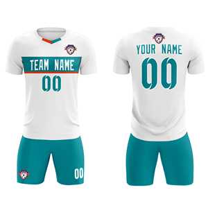 Conjuntos Deportivos Clásicos Blancos Personalizados, Camiseta de Fútbol - Product Image 2