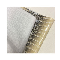 En stock – Vente en gros – Similicuir PVC anti-abrasion motif crocodile modèle JR89 pour bagages, chaussures et ameublement décoratif