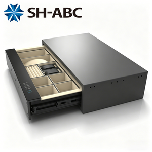 Caja de Seguridad Inteligente con Huella Dactilar SH-<span class=keywords><strong>ABC</strong></span>, Caja Fuerte Metálica con Cajón Deslizante para Joyas, Dinero en Efectivo, Documentos, para el Hogar y Hoteles - Product Image 3