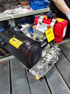 Moteur diesel monocylindre 11HP 192F à démarrage électrique, refroidi par air, avec pompe à eau et roulement - Product Image 6