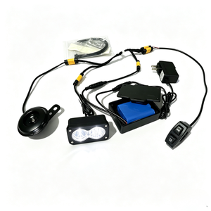 Lampada LED Baja a Doppia Lente Ricaricabile 1.5H con Clacson, Batteria Integrata, Impermeabile IP67 per ATV, UTV, Moto da Cross - Product Image 2