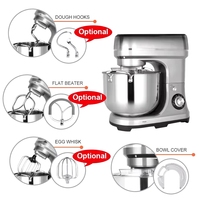 Robot pâtissier ménager 2000W 11 litres avec double crochet pour pâte à pain et à gâteau, prêt à être expédié