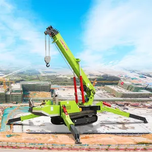 8t Crawler Small Spider Crane Equipped With Cab Boom Which Adopts Hydraulic Cylinder Expansion Crane