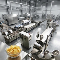 Automatische productielijn voor gourmet gebakken chips, vetarme en gezonde alternatieve industriële snackverwerking