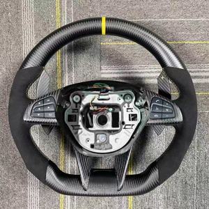 Volant de voiture personnalisé en fibre de carbone pour Mercedes Benz W204 W205 W213 W219 W222 E63 Gle Gls <span class=keywords><strong>Amg</strong></span> <span class=keywords><strong>Gt</strong></span> <span class=keywords><strong>C63</strong></span> E63 S63 G63 - Product Image 3