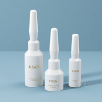Flacons cosmétiques jetables en plastique noir de 1,5 ml, 3 ml, 5 ml pour crème contour des yeux, emballage pour sérum oculaire, flacon ampoule brisée