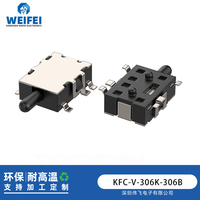 Commutateur de détection de KFC-V-306K-306B de haute qualité 6pin petit Micro interrupteur Mini détecteur de limite dispositif d'alarme de commutateur de caméra