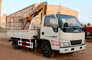 4*2 2吨JMC起重机卡车，折叠臂起重机安装车，卡车起重机2000kgs - Product Image 4