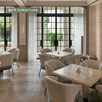 Meubles BFP Hôtel Buffet Zone Salle À Manger Ensemble Projet De Restaurant Meubles Stand Commercial Personnalisé Chaise En Bois Massif