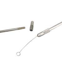 Bague d'inoculation réutilisable de laboratoire, tige d'inoculation, aiguille d'inoculation en acier inoxydable 3 mm