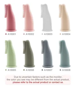 Commercio all'ingrosso della fabbrica Non tossico e inodore per uso alimentare in Silicone <span class=keywords><strong>spazzolino</strong></span> da denti lettino per bambini - Product Image 6