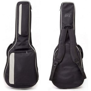 Housse de guitare acoustique rembourrée épaisse, imperméable, avec double sangle réglable, étui de transport pour guitare 40-41 pouces avec boucle de suspension dorsale - Product Image 1