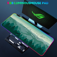 FLAME SNAKE Esthétique Série Grand Tapis de Souris de Jeu Tapis de Souris pour Ordinateur Portable Avec Lumière RVB | Personnalisé
