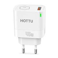 45W USB-A Hızlı Şarj Duvar Şarj Cihazı 15V 3A 20V 2.25A Güç Adaptörü AB Fişi PC Yanmaz Malzeme Telefon Tablet Dizüstü Bilgisayar için