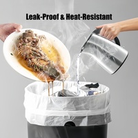 Sacs poubelles robustes en gros de 13 gallons avec cordon de serrage pour la gestion des déchets de cuisine, logo personnalisé imprimé, couleur personnalisée, emballage en PEHD