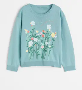 OEM 2022 New arrivals clothes Designer kids Pullover sweater Knitted fabric boys sweaters and girls' sweaters