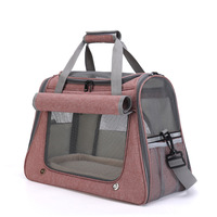 Sac de transport respirant et pliable en maille EVA pour animaux de compagnie, sac à dos portable pour chat, cage de voyage, sac bandoulière, sac à main zippé (style capsule spatiale)