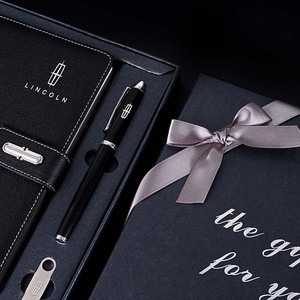 Tùy chỉnh chất lượng cao kinh doanh máy tính xách tay thiết lập sang trọng A5 máy tính xách tay Bộ quà tặng từ A5 bìa cứng Tạp Chí với Hộp và bút - Product Image 5