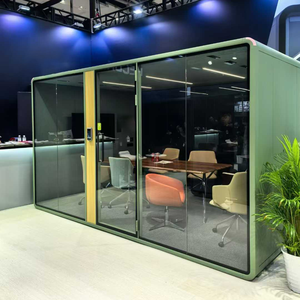 Cabina Insonorizzata con Telaio in Alluminio per Interviste, Postazione di Lavoro per 6 Persone, Spazio Privato per Riunioni, Cabina Telefonica per Ufficio e Casa - Product Image 1