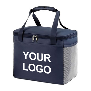 Sac à lunch isotherme personnalisé avec logo IDEA GIFT, sacs thermiques imperméables en Oxford, sacs thermiques en aluminium pour la livraison de nourriture avec logo - Product Image 1