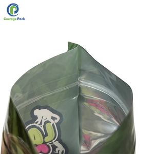 Özel yeniden kapatılabilir plastik temizle pencere ve fermuar ile ayakta duran torba sakızlı ayı şekerleme ambalaj çanta See Through - Product Image 4