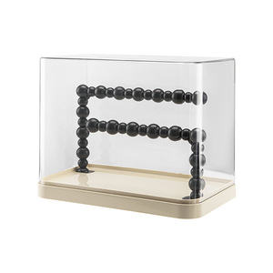 Jewelry Storage Rack Cream Color Plastic <b>Desktop</b> Display <b>Shelf</b> For Bracelets And Collectibles - Product Image 3