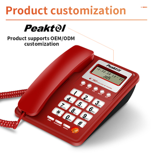 Téléphone filaire blanc en gros avec écran et grands boutons en cristal, téléphone fixe de bureau pour projets de bureau, d'école et d'hôtel - Product Image 3