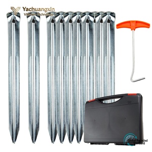<b>Tent</b> <b>Peg</b> <b>Metal</b> 13 In Blade Length Outdoor Camping All Seasons Use Thickened Design - Product Image 4