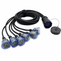 Câble d'alimentation multipaire 19 conducteurs 1,5m-5m NZ, robuste, pour événements itinérants