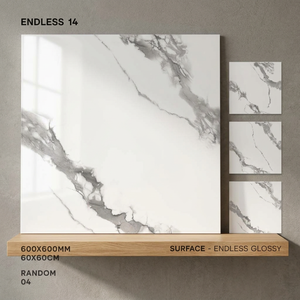 Azulejos de Porcelana con Aspecto de Mármol Marrón Austin, 2x2 Pies, Cerámica Esmaltada de 8mm, por Vistaar - Product Image 2