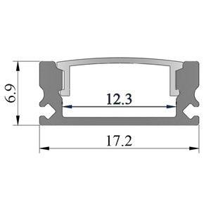 Accessoires pour éclairage linéaire LED, boîtier en alliage d'aluminium, haute luminosité, installation facile, bandes LED flexibles minimalistes à intensité variable pour - Product Image 5