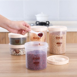 Vente en gros de boîte de conservation pour réfrigérateur en plastique PP récipient de stockage de lait en poudre hermétique de cuisine avec cuillère à injection technique - Product Image 3