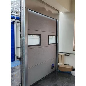 Porte coulissante industrielle automatique en aluminium à levage vertical, porte extérieure pour entrepôt, en promotion - Product Image 6