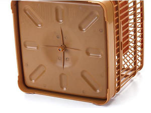 Nuovo Design appeso gabbia per uccelli di plastica quadrato arancione con bambù giallo per pappagalli e canarini - Product Image 5