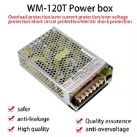 Alimentation LED WA-120T 5V 12V 24V pour jeux d'arcade, grue à pinces et machine à poupées miniatures, garantie 1 an, alimentation à découpage