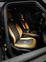 Sièges de voiture aérodynamiques en cuir PU modifié pour Land Rover Defender 110/130, canapé-lit de luxe 4 places avec massage, chauffage et protection imperméable