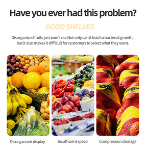 Estante Metálico de Varios Niveles para Exhibición de Frutas y Verduras, Exhibidor de Productos para Supermercados, Tiendas de Comestibles y Mercados - Product Image 6
