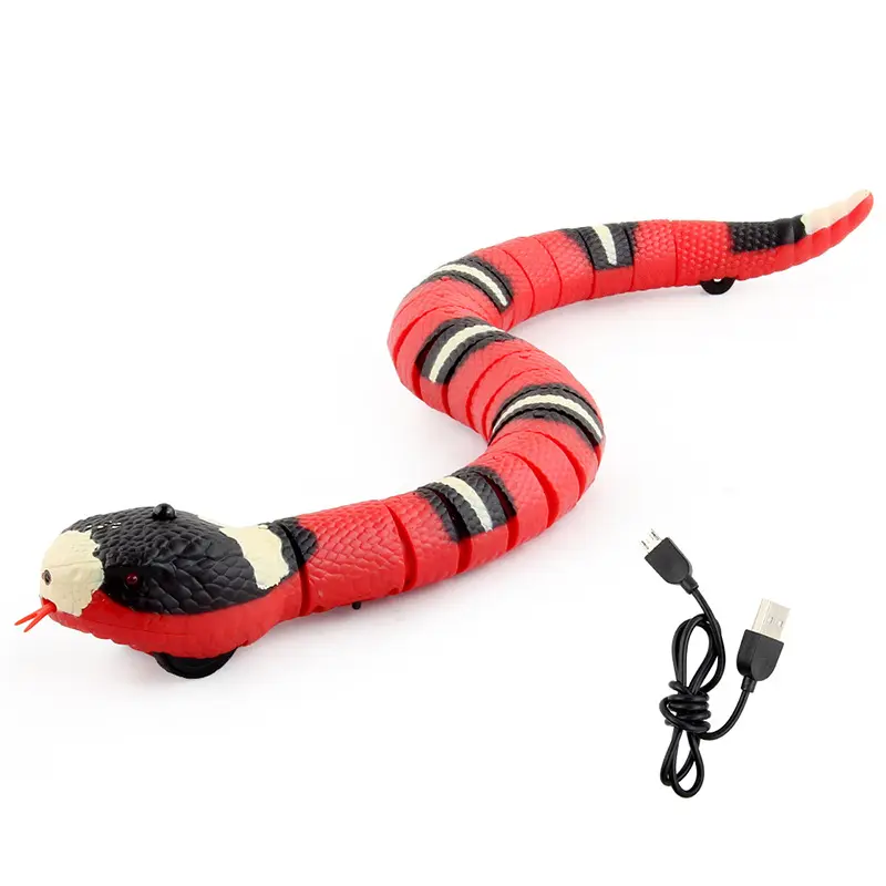 Smart Sensing Interactive Cat Toys Automatic Eletronic Snake Cat Teasering Play USB ricaricabile Kitten Toys Plastic