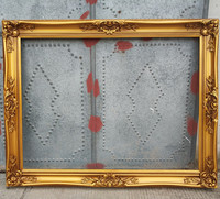 Cadre en bois massif pour peinture à l'huile, miroir sur pied décoratif sculpté créatif, écologique et durable, style Europe/Nord-Amérique